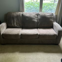 Brown Couch with Pull Out Bed