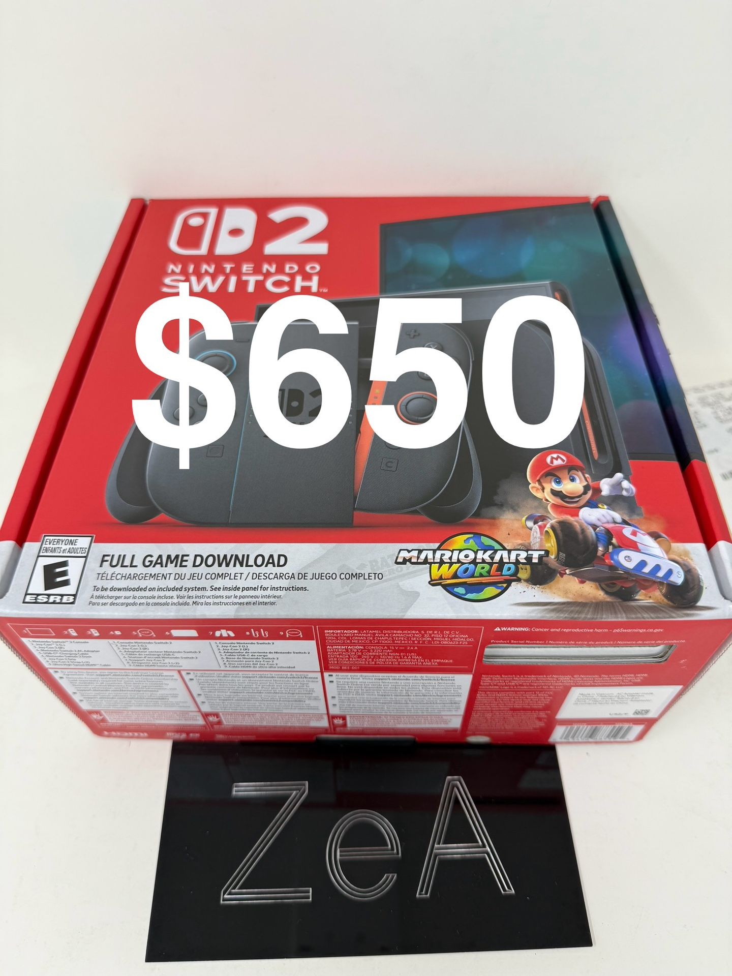 Nintendo Switch 2 Bundle Mario Kart 1 Year NSO