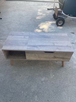 Lift-Top Coffee Table with Hidden Storage