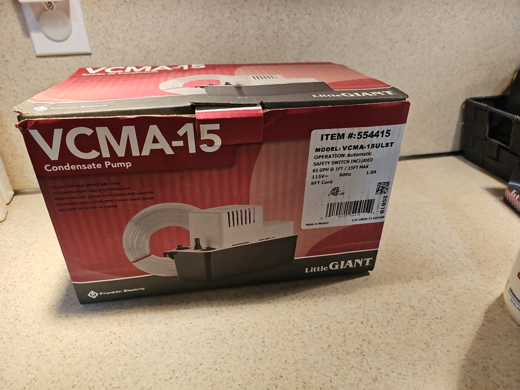 Condensate Pump Little Giant VCMA-15