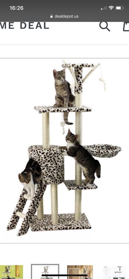 Cat tree tower climber post condo 55” total height
