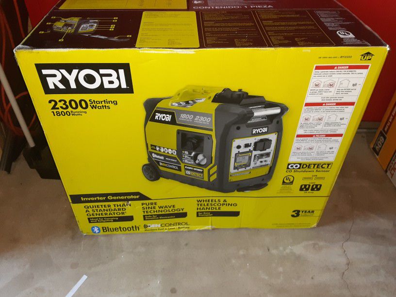 New Ryobi Inverter Generator Make Offer