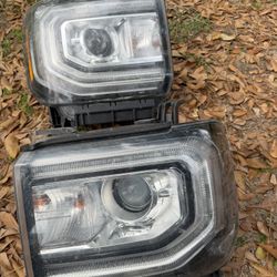 16-18 gmc sierra headlights 