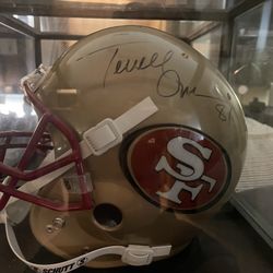  SF 49ers Terrell Owens Autographed Full Size Helmet