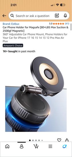 Estbuc Magnetic Car Phone Mount for MagSafe