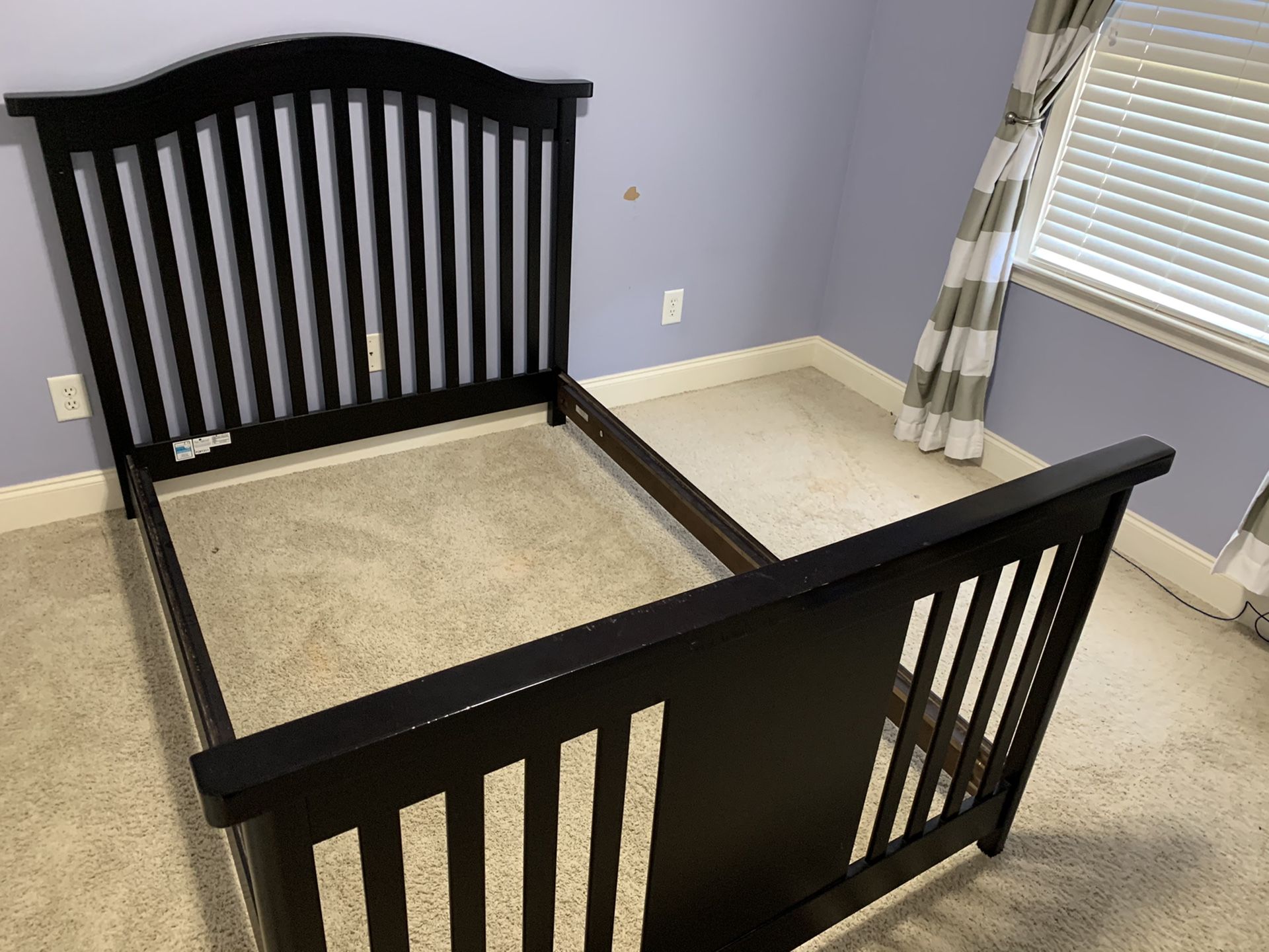 Bed Frame with mattress foundation full size