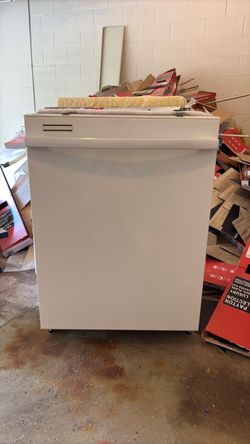 White Built-In Dishwasher