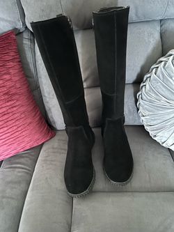 Black Suede Boots