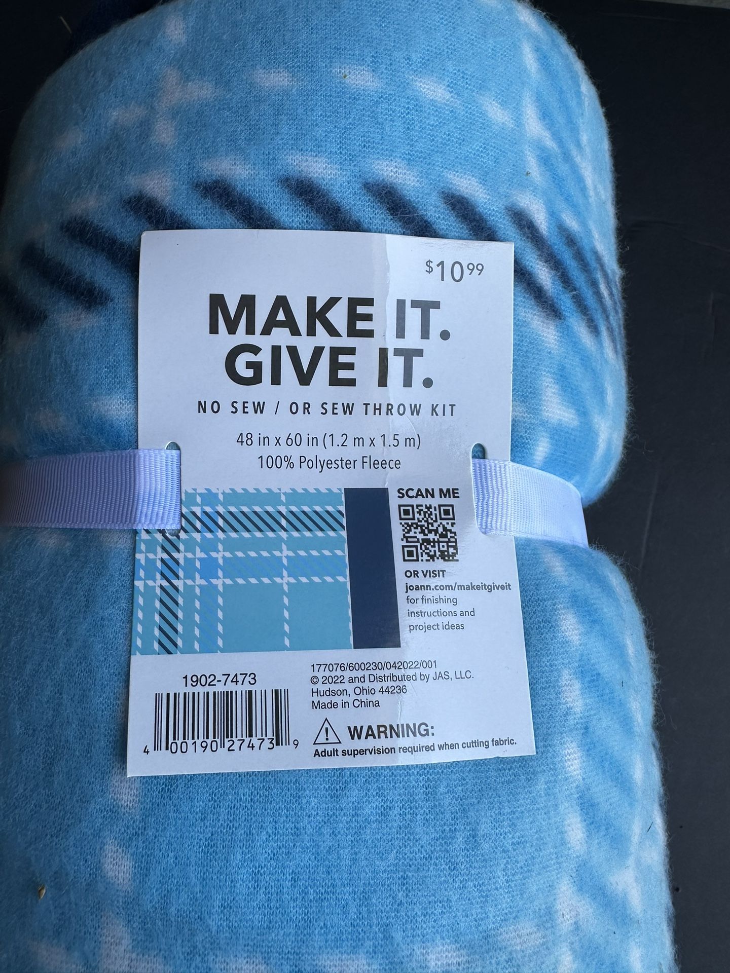 Blanket Throw Kit 48" X 60"