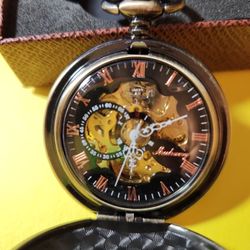 Manchda Mens Railroad Pocket Watch 