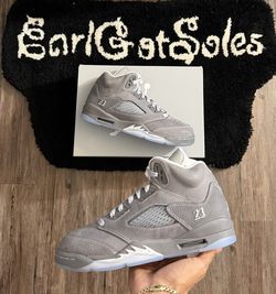 Jordan 5 wolf grey size 7y