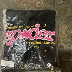 Sp5der P*NK V2 Hoodie Black 