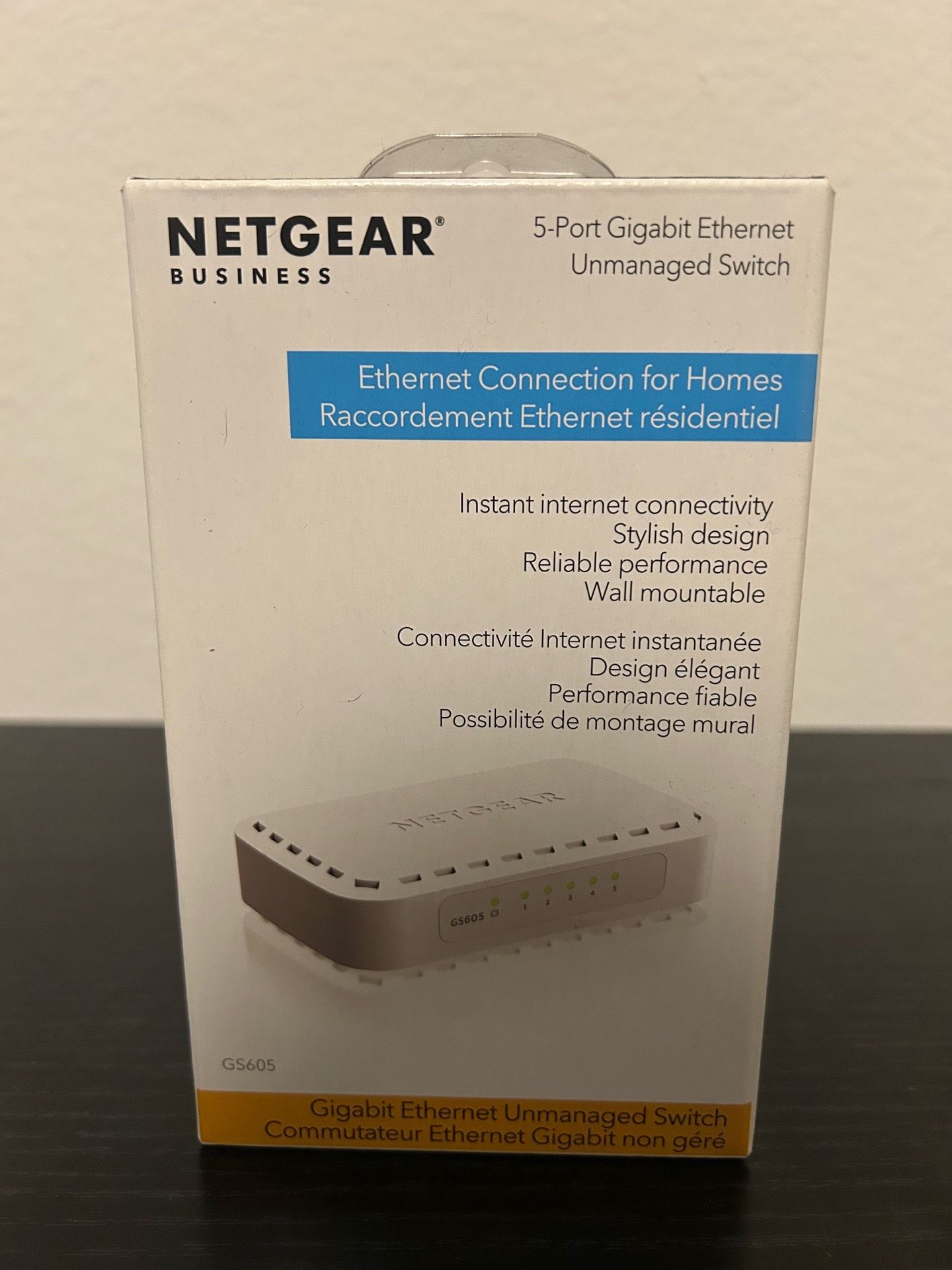 NETGEAR GS605 5-Port Gigabit Ethernet Unmanaged Switch