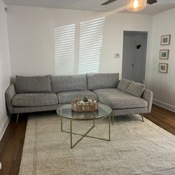 Modern Grey Sectional Couch