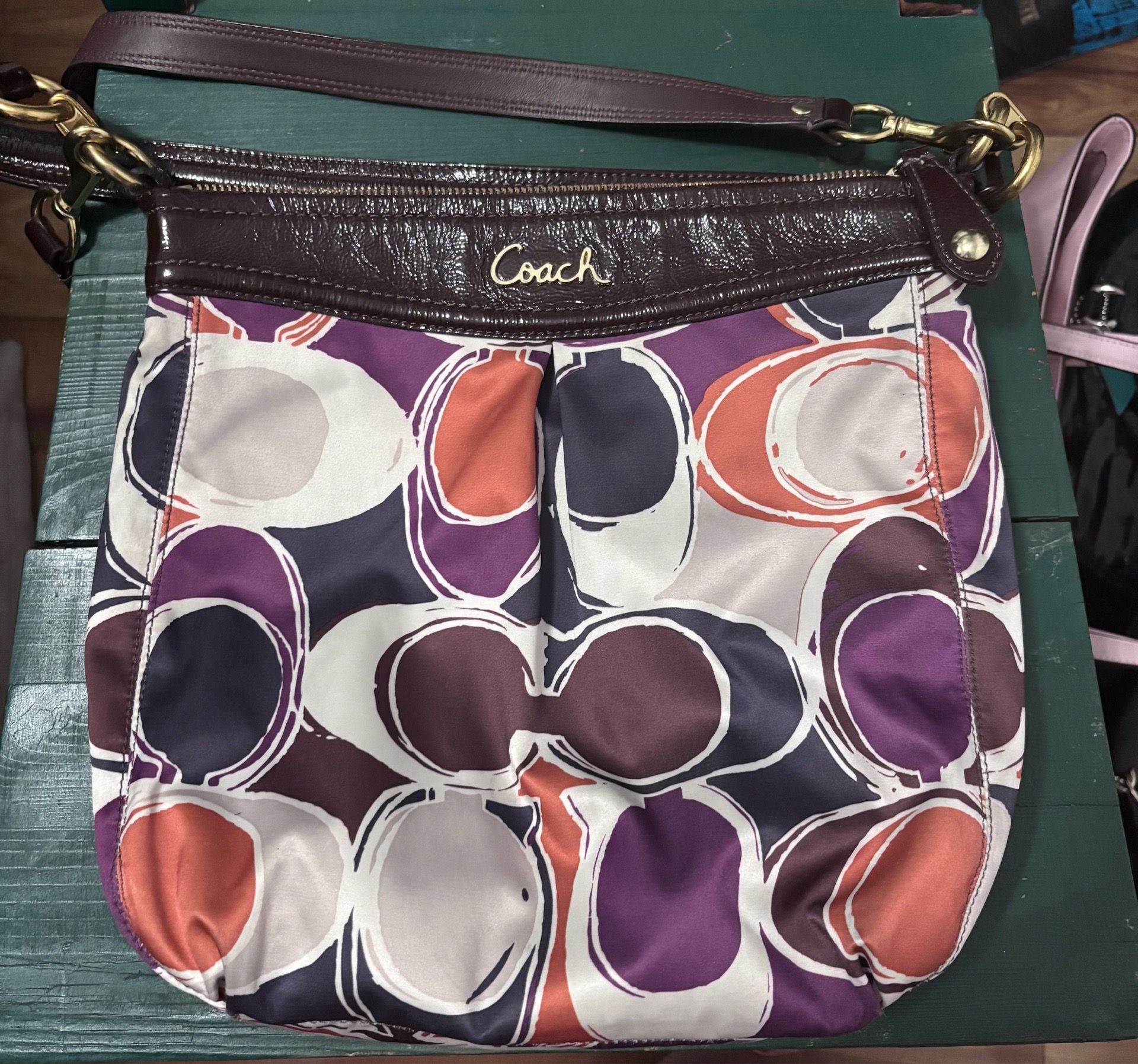 Coach Multicolor C-Logo Shoulder Bag