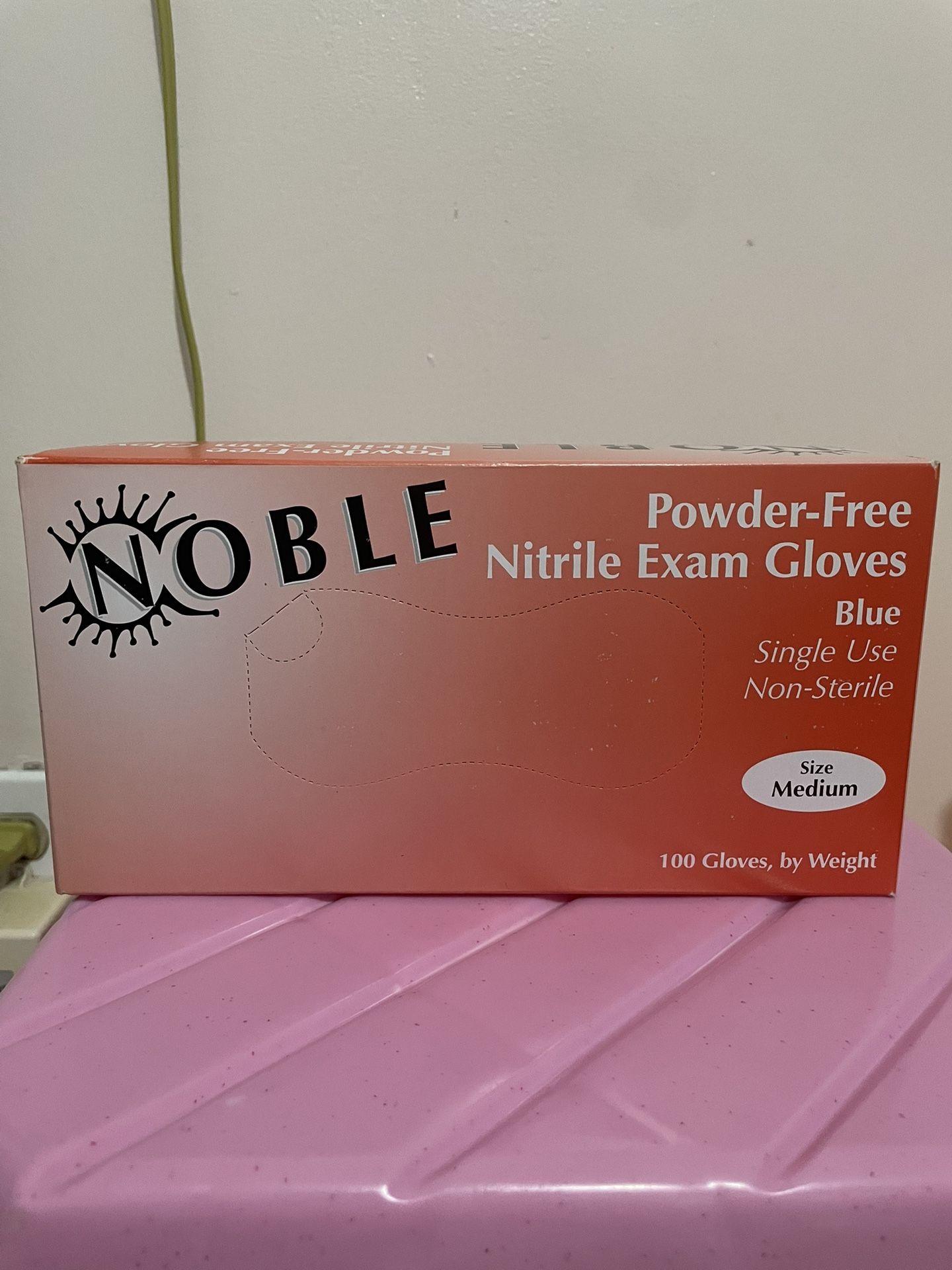 NOBLE Powder-Free Nitrile Exam Gloves Blue.