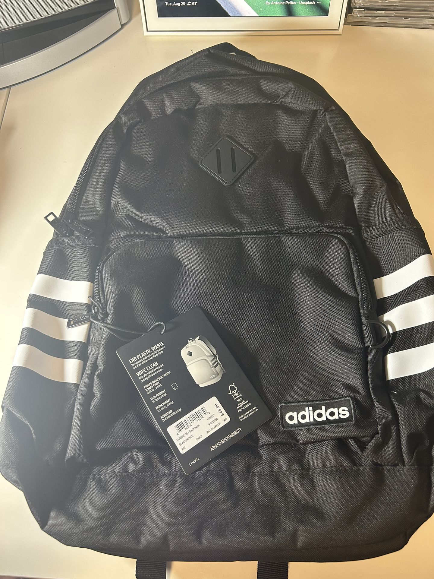 Brand New Adidas Classic 3s 4 Backpack