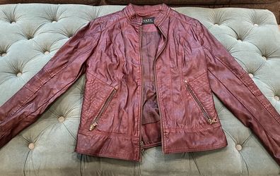 Like-New Genuine Leather Guess Moto Jacket - Sz Medium