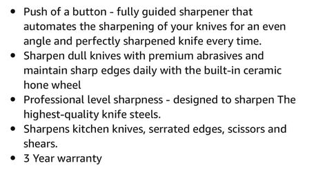 Work Sharp Electric Culinary E2 Kitchen Knife Sharpener - For Scissors,  Cleavers, Nakiri, Serrated & Paring Knives Black
