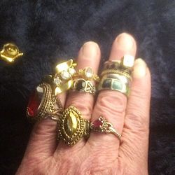 Misc Costume Jewelry And  Rings