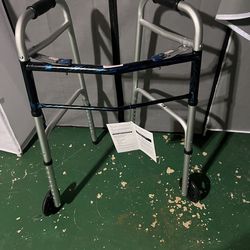 Pro basics adjustable height folding walker