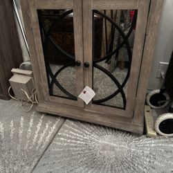 Cabinet With Mercury Spotted Mirror 