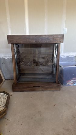Custom Walnut Bird Cage