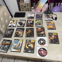 Ps2 Slim With Games