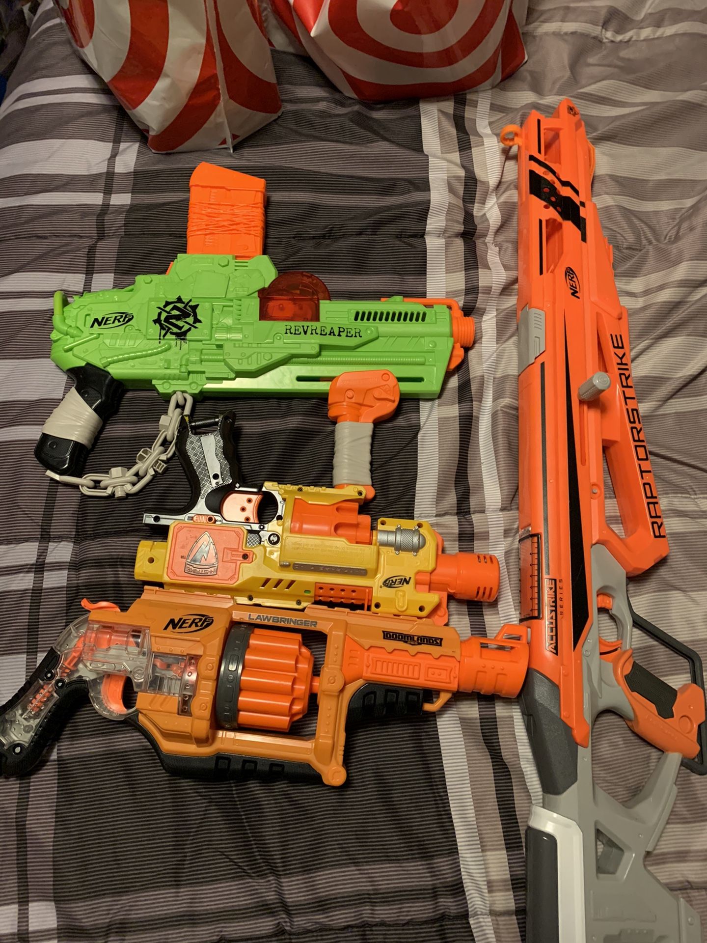 Nerf lot raptor strike and more