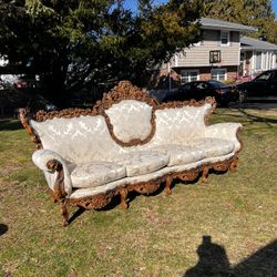 Beautiful Sofa Wood Carved Details