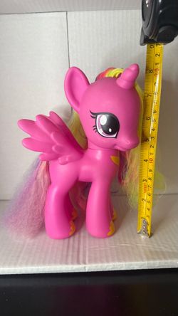 My Little Pony Pink Alicorn Unicorn Pegasus Figure 9in Plastic 2011 Multicolor