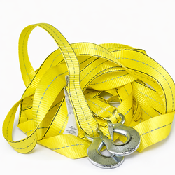 Heavy Duty Tow Strap w/ Metal Hooks – Vehicle Recovery Strap