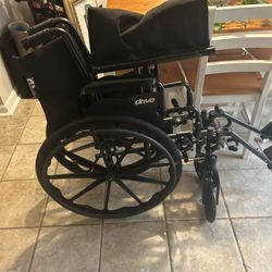 Wheelchair- Drive Medical Cruiser 3 Bariatric Wheelchair With 20” Seat + Elevated Footrests + Flip Back Armrests 