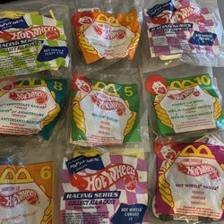 9 Hot Wheels Happy Meal Toys
