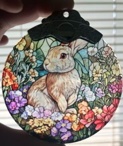 Rabbit Sun Catcher or Ornament