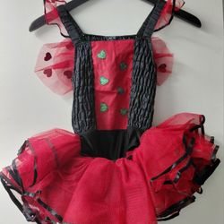 Ladybug Tutu Halloween Costume Size3t-4t 