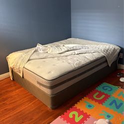 Queen Size Bed And Box Spring - Used