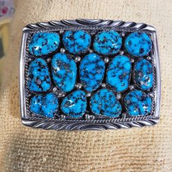 Vintage Navajo Belt Buckle 