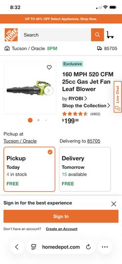 Ryobi Full Crank 2cycle Jet Fan Gas Blower 🤩
