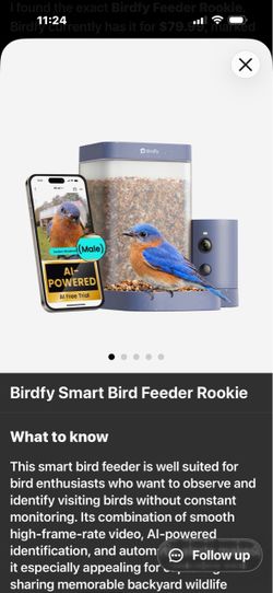 Birdfy Smart Bird Feeder Rookie