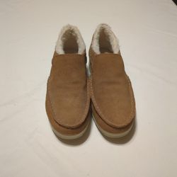 Sperry Faux Fur Lined Moc Sider Size 7.5