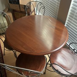 Round Table And Dining Chairs