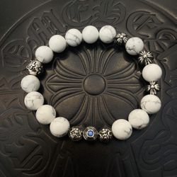 Chrome Hearts Classic Retro Multi-element White Turquoise Bracelet