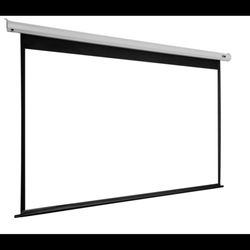200 Inch Pull Down Projector Screen With Projector Ceiling Mount
