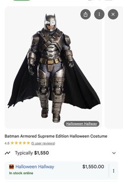 Batman Armored Supreme Edition Halloween Costume