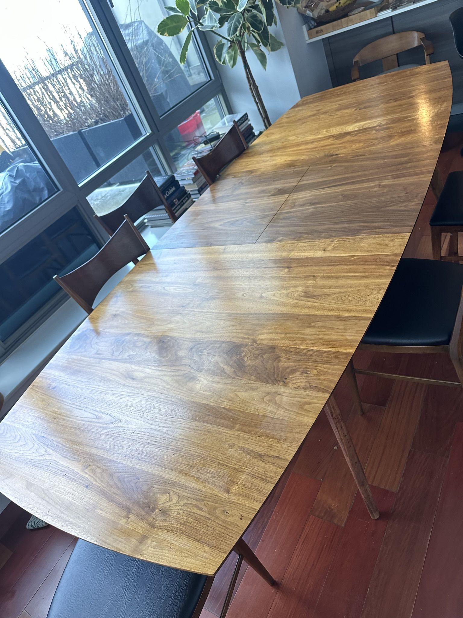 Room & Board Ventura Extension Table Walnut 84w 42d