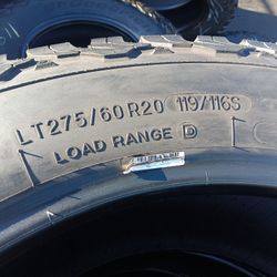 4 Llantas Lt 275 60 R20 Bfgoodrich All Terrain 