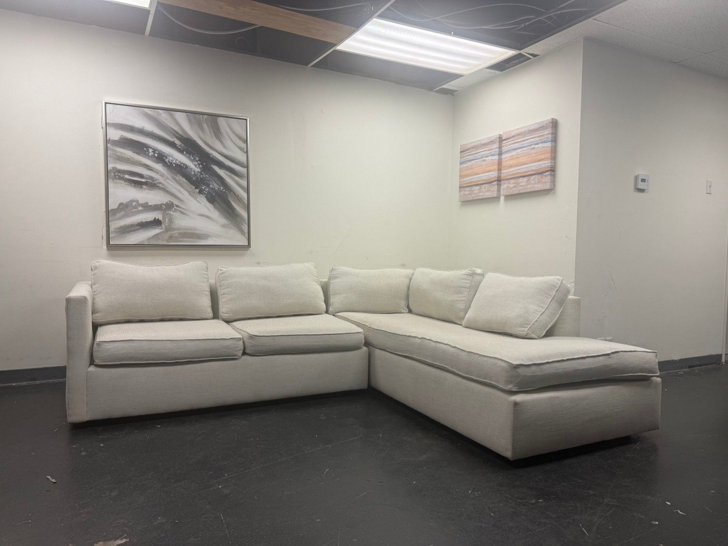West Elm Harris Bumper Chaise Sectional (Retails $2,800)- Delivery Available!
