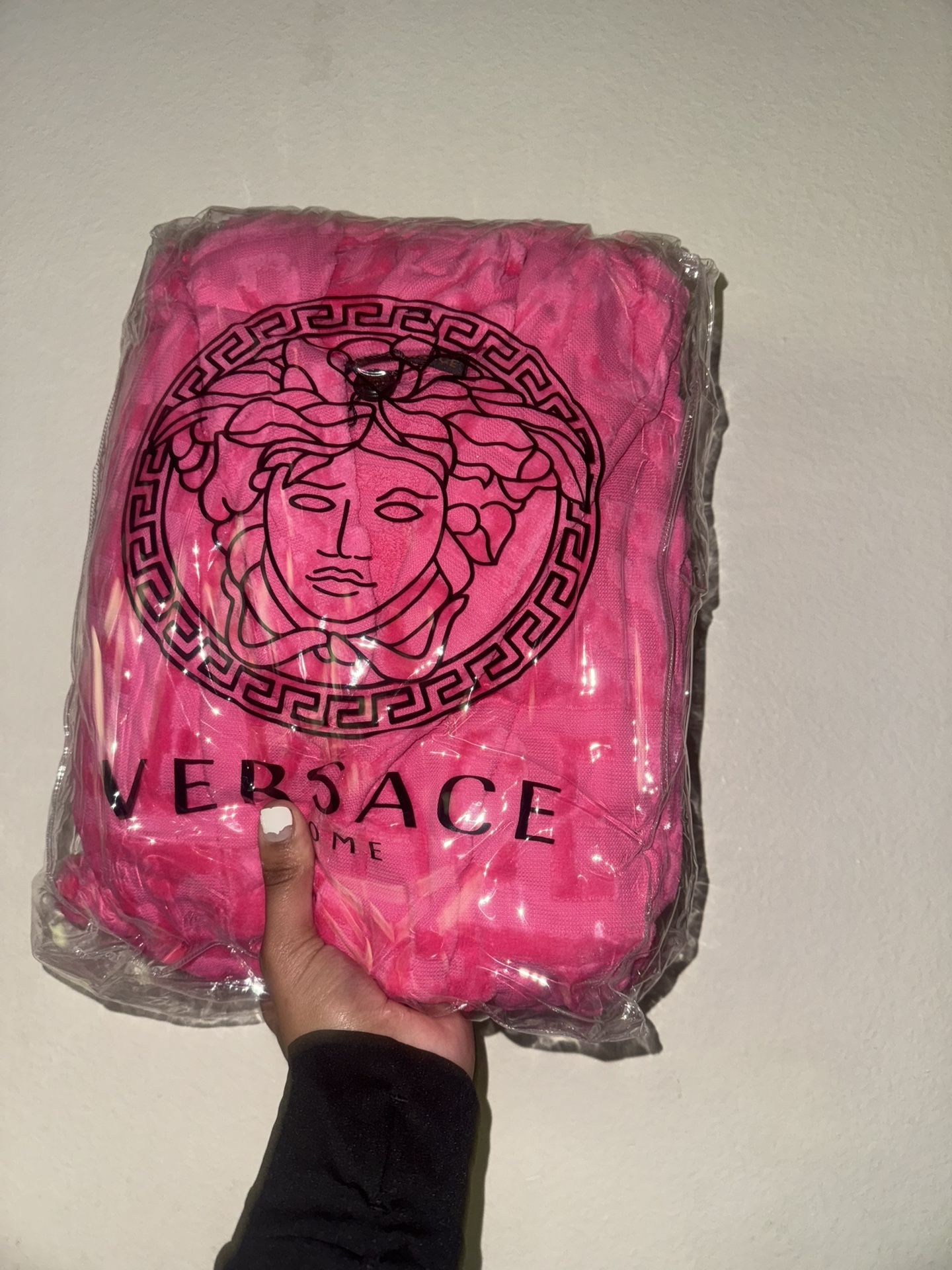Authentic Pink Versace Robe 
