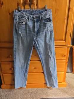 American Eagle Light Wash Distressed Jeans mens 29x32